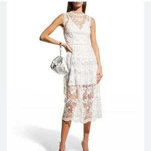 Bronx and Banco* Poppy Bridal Midi  white dress size 8